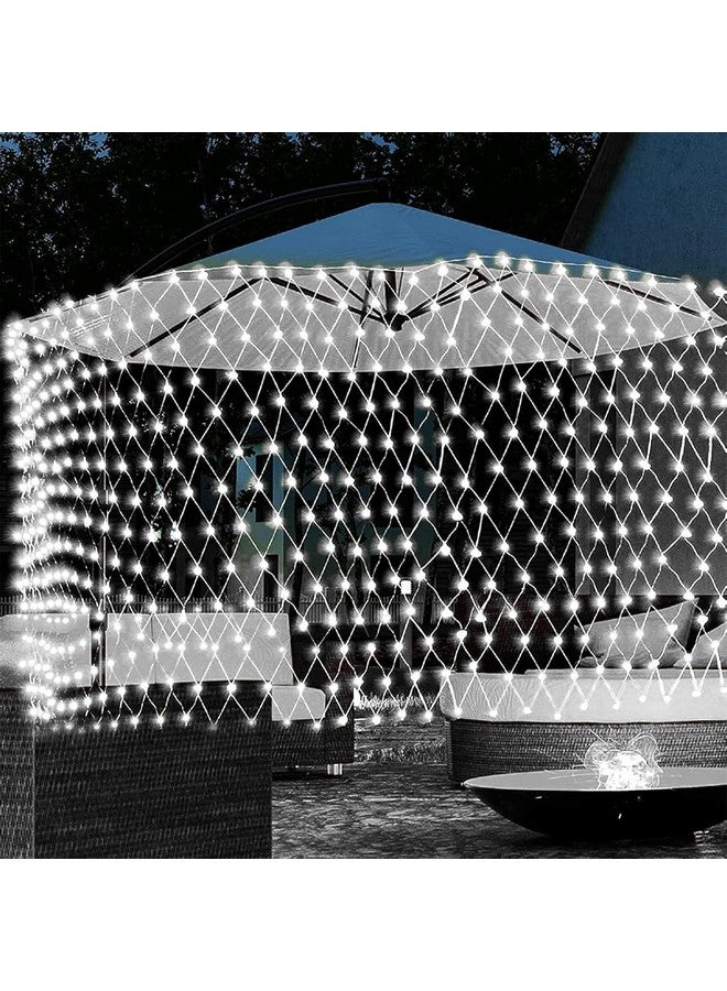 Litehom أضواء خيوط الجنية بشبكة LED من لايت هوم - أضواء LED للاحتفال بالديوالي لتزيين المنزل 6.6 قدم × 6.6 قدم 144 LED (شبكة بيضاء 2x2) - Image 1