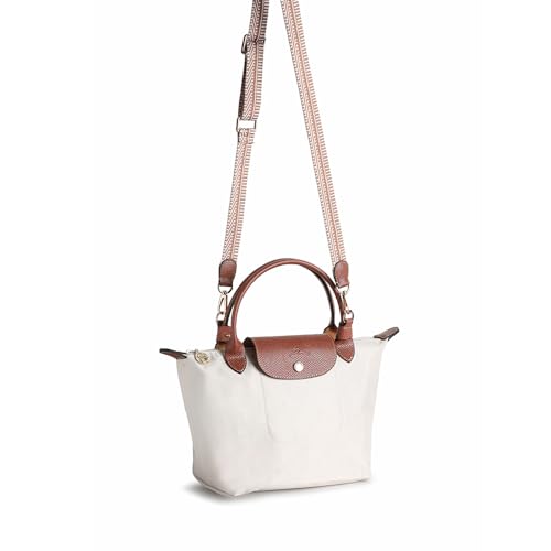 KOMHPS Purse Straps Replacement, Leather Handbag Crossbody Shoulder Strap Adjustable for S/M Longchamp Bag Women - Image 3