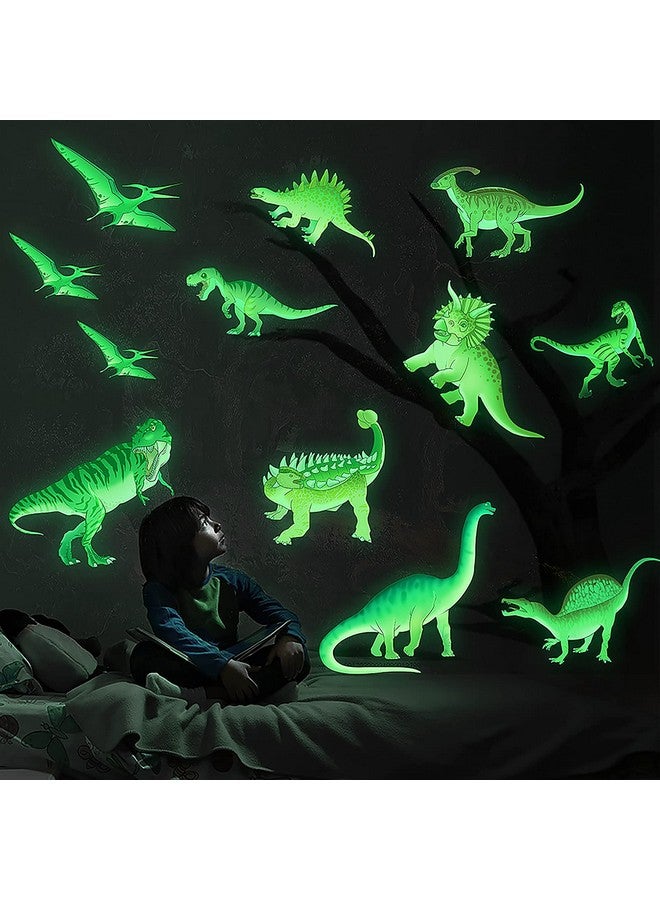 mesu Dinosaur Glow In The Dark Stickers Luminous Wall Decals Ceiling Decor For Boys Room Nursery Kids Gift Dinosaur - Image 1