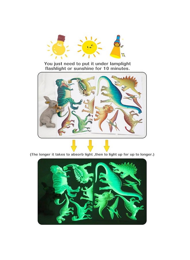 mesu Dinosaur Glow In The Dark Stickers Luminous Wall Decals Ceiling Decor For Boys Room Nursery Kids Gift Dinosaur - Image 4