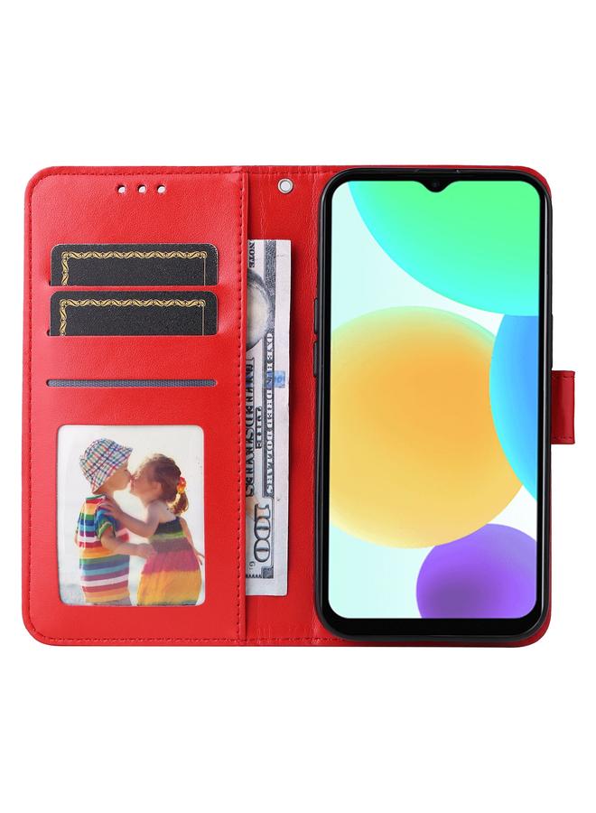 Zaboon Case For Infinix Smart 6 Embossed Sunflower Leather Phone Case - Image 4