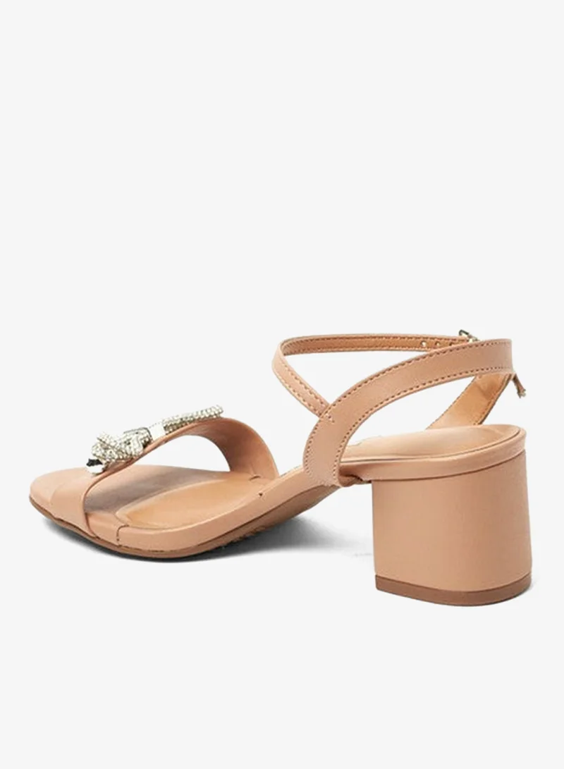 Vizzano Nude Sandals for Women with Back Strap – Stylish & Supportive sling Back Ladies Sandals for Women | Best Price UAE