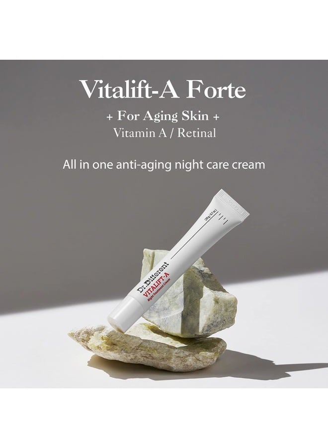 Dr.Different VITALIFT-A Retinal 0.05% - Anti-Aging And Anti-Wrinkle Night Treatment For Lifting And Firming-Face Moisturizer Cream With Vitamin A & Hyaluronic Acid, 0.7oz. - Image 2