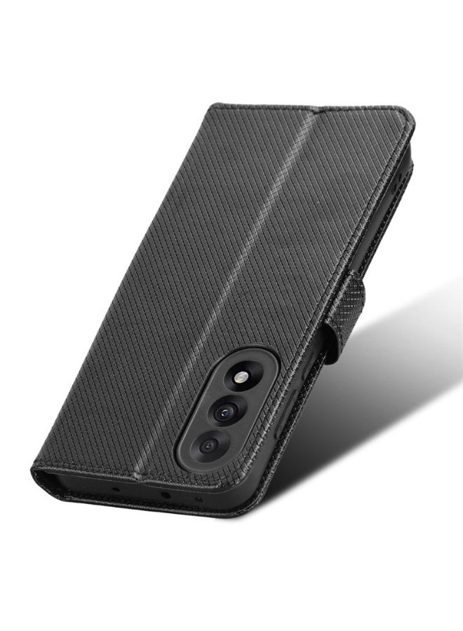 general Wallet Case for OnePlus Nord CE5" - 5G Cover - OnePlus Nord CE5 Case with Card Holder - Flip Stand with Magnetic Closure - Diamond Pattern PU Leather - Strong Protective - Image 5