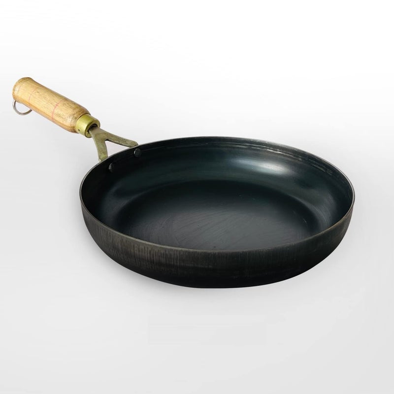 HaRvic HaRvic Aluminium Alloy Marble Finish Kitchen Non Stick Frying pan Wooden Handle for Induction Cookware Safe for Dish Washer Iron Frying Pan 24cm 26cm  - Image 2