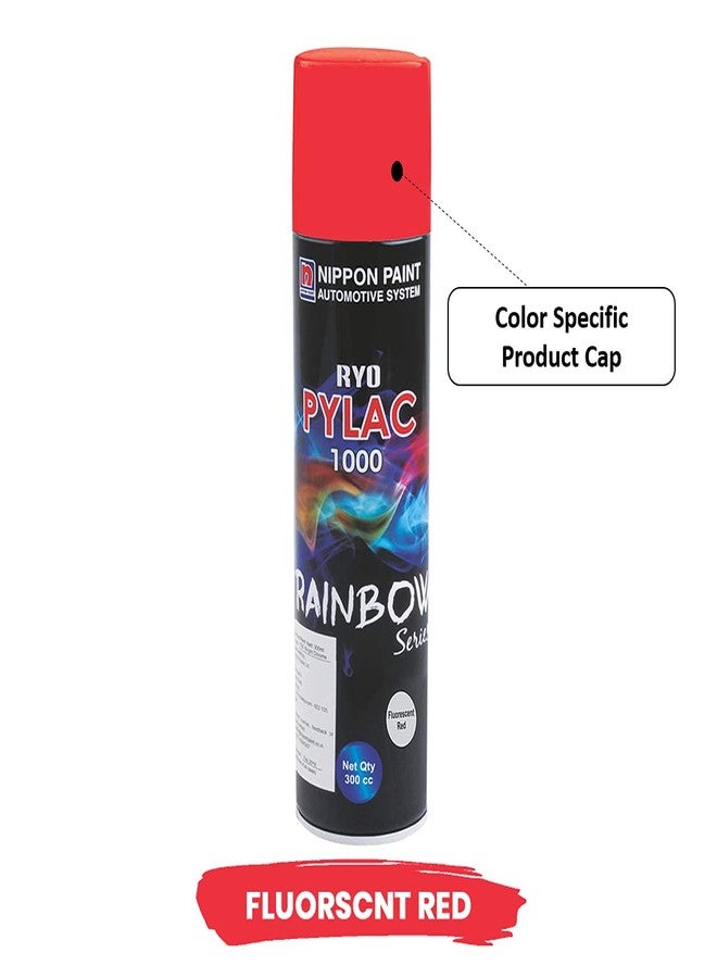 Nippon Paint طلاء نيبون RINY147608، أحمر فلورسنت 300 مل - Image 2