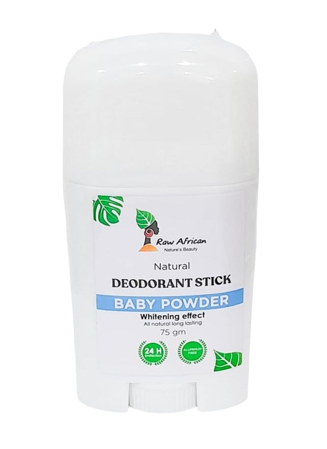 Raw African Raw African Raw Natural Deodorant Wax Baby Powder - 75 GM  - Image 1