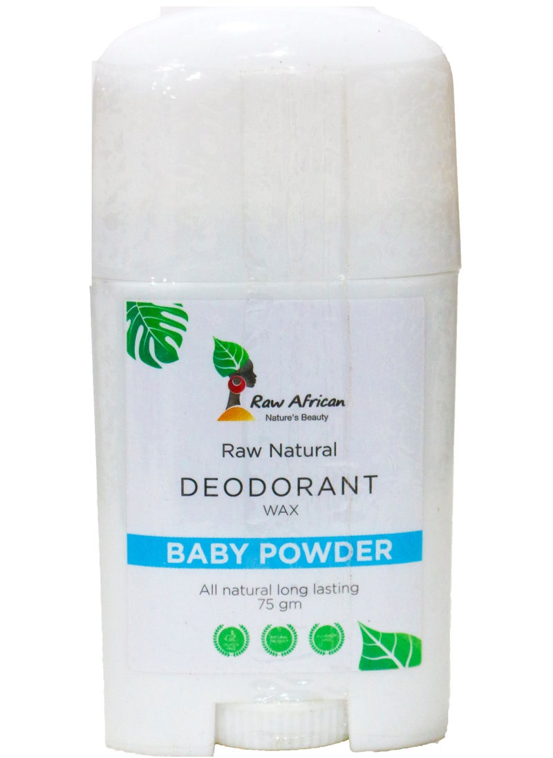 Raw African Raw African Raw Natural Deodorant Wax Baby Powder - 75 GM  - Image 2