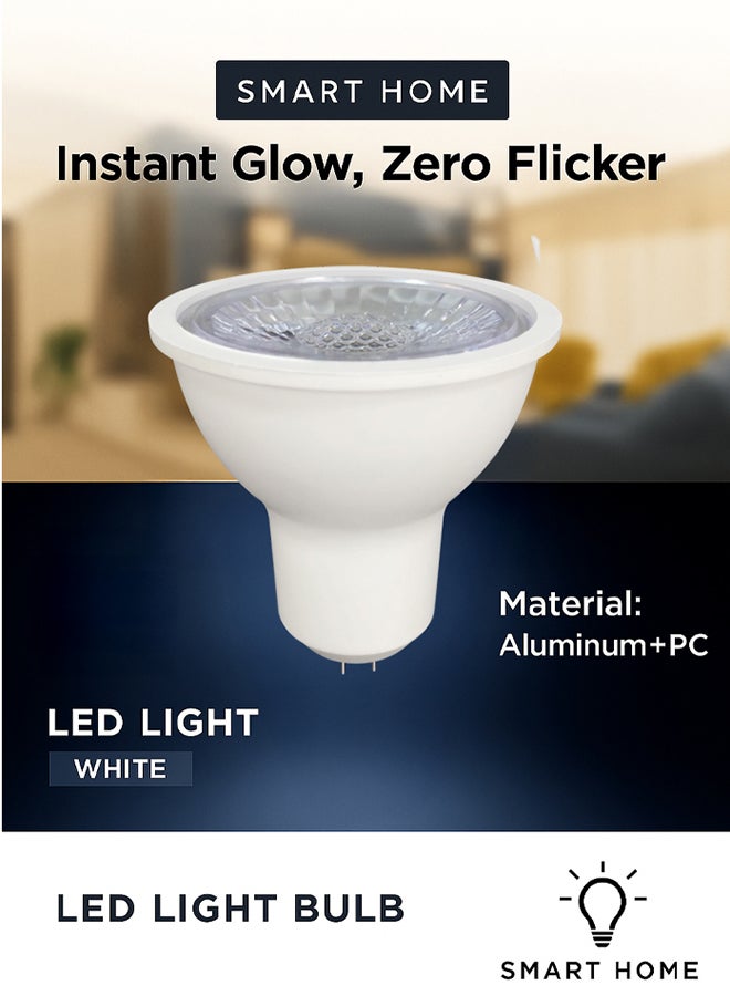 Max D010 LED Cup M-LC2805 SMD 5W G5.3 WH Pack of 6  - Image 4