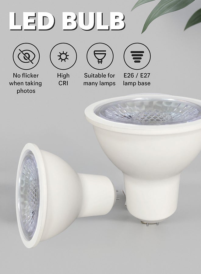 Max D010 LED Cup M-LC2805 SMD 5W G5.3 WH Pack of 6  - Image 5