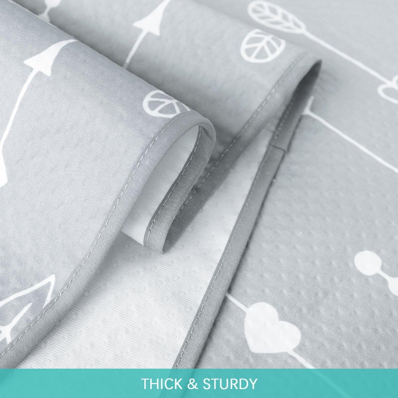 Biloban Splat Mat 2 Pack for Under High Chair & Arts & Crafts & Eating Mess, Waterproof Baby Playtime Anti-Slip High Chair Mat for Floor or Table, Reusable & Portable Splash Mat for Under High Chair, 42â€ Ã—46â€ - Image 5