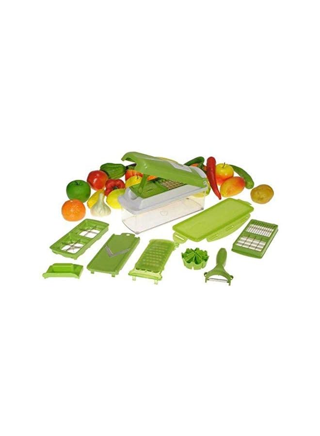 Nicer Dicer قطاعة و مقشرة و قطاعة و مبشرة و مبشرة و مقشرة و خضار و فواكه (12 قطعة) - Image 4