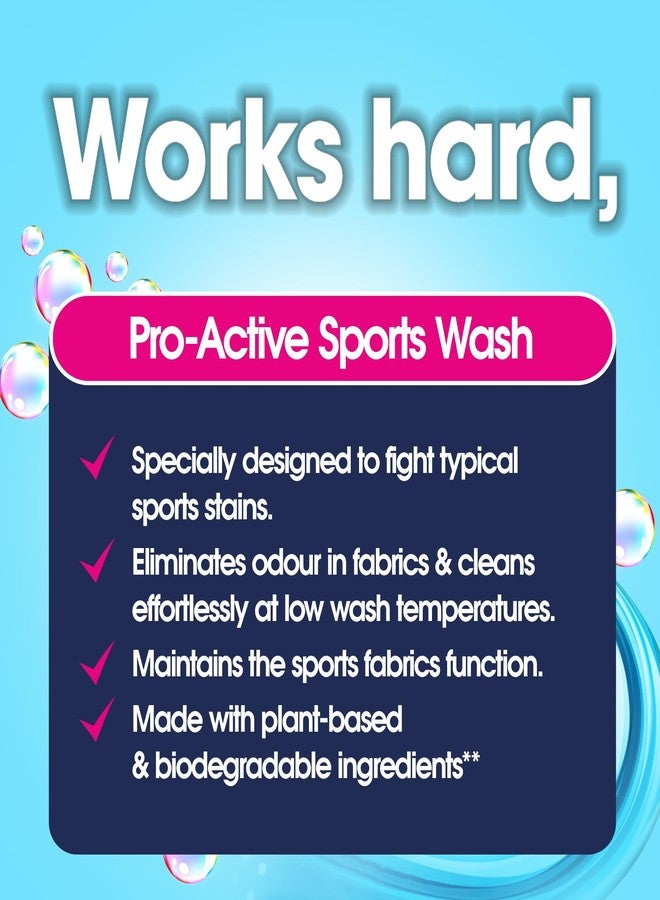 Ecozone Laundry Liquid Sports Wash, 750 ml, Tough on Grass, Sweat and Odours, 16 Washes - Image 2