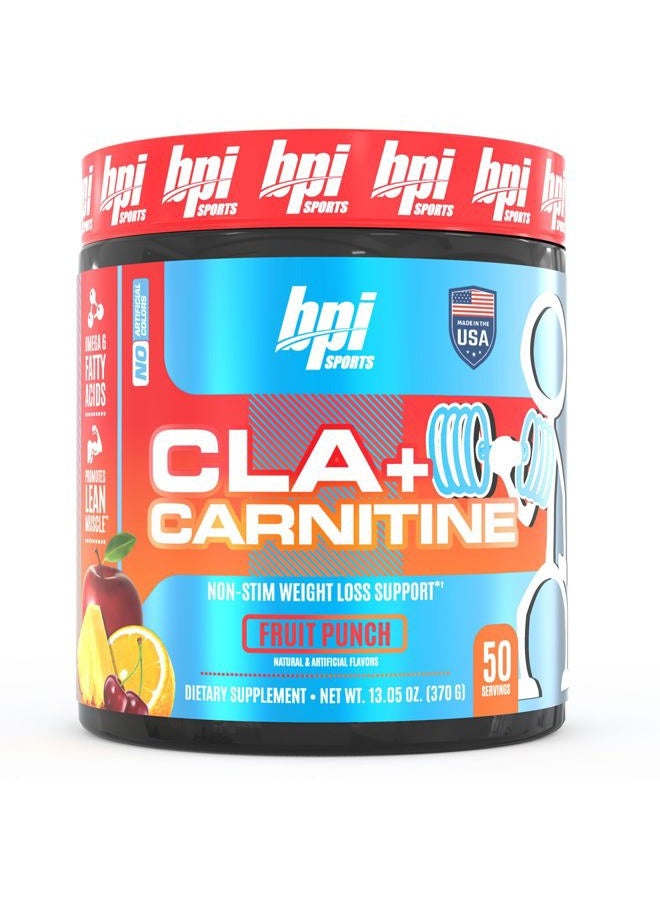 Life Extension CLA + Carnitine – Conjugated Linoleic Acid – Weight Loss Formula – Metabolism, Performance, Lean Muscle – Caffeine Free – For Men & Women – Fruit Punch – 50 servings – 12.34 oz - Image 1