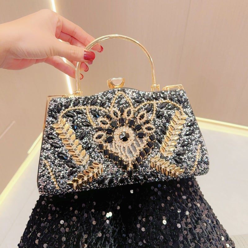 New Celebrity Banquet Bag Diamond Hand Bag Women'S Wedding Handbag Single Shoulder Crossbody Evening Bag - Image 1