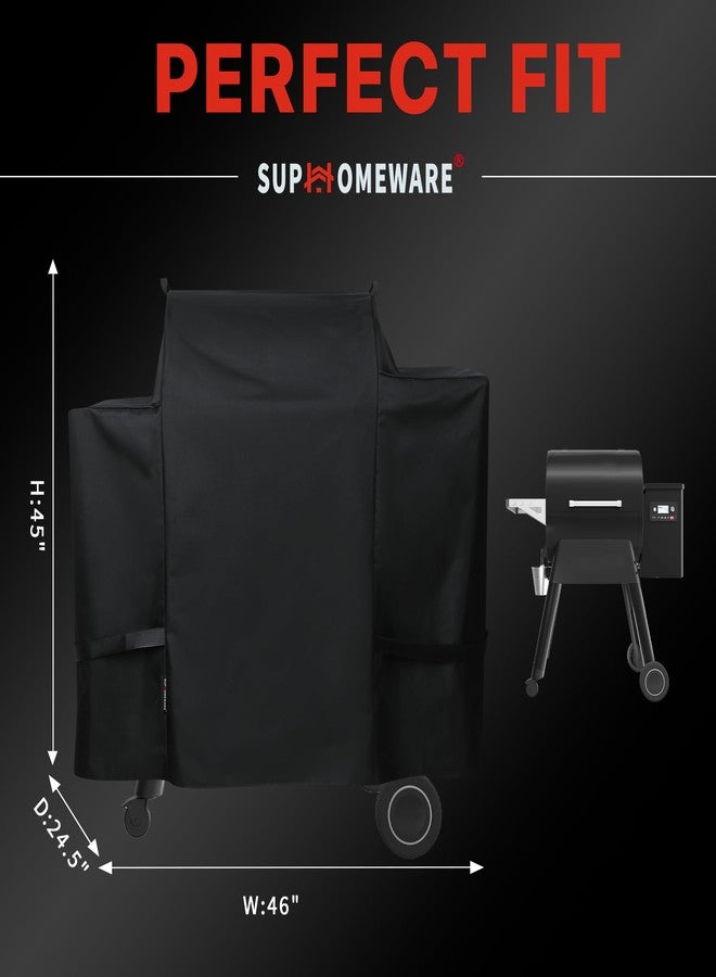 Suphomeware Grill Cover for Traeger Ironwood 650, Heavy Duty Waterproof Wood Pellet Grill Smoker Cover, Outdoor Full Length Grill Cover - Image 2