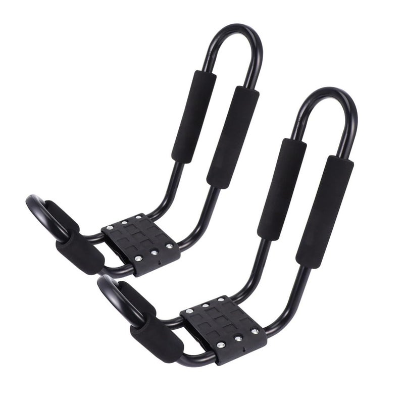 2 Pcs Detachable J Shaped Kayak Carrier For Car SUV Truck Roof Rack Crossbars - Image 2