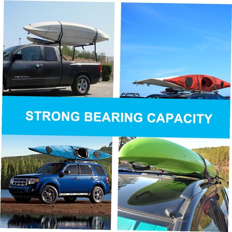 2 Pcs Detachable J Shaped Kayak Carrier For Car SUV Truck Roof Rack Crossbars - Image 4