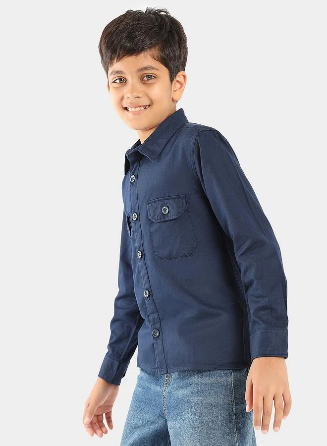 LILPICKS Navy Boys Wear Shirts
