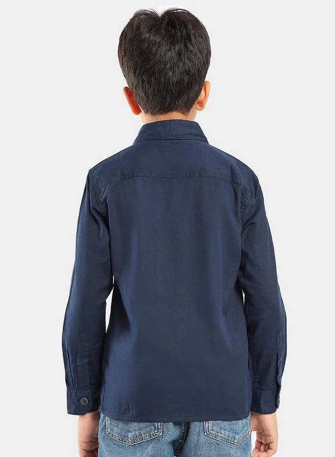 LILPICKS Navy Boys Wear Shirts