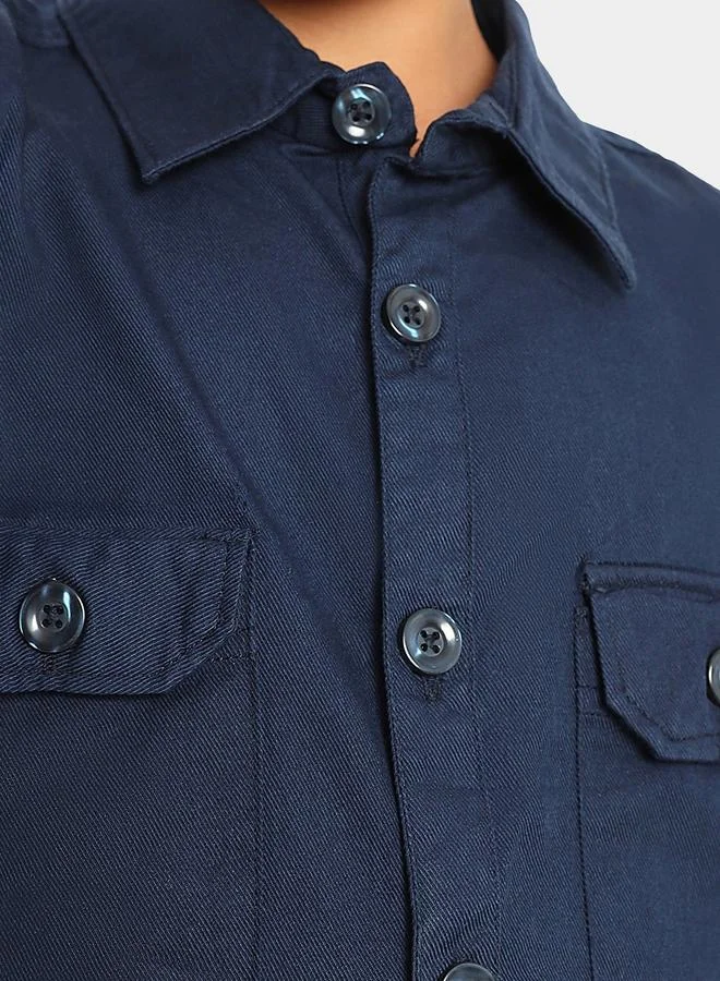 LILPICKS Navy Boys Wear Shirts