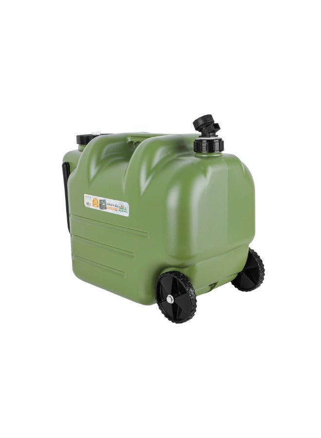 ALGHAFA, Portable Wheeled Water Container with Handle for Camping, Travel & Outdoor - Image 1