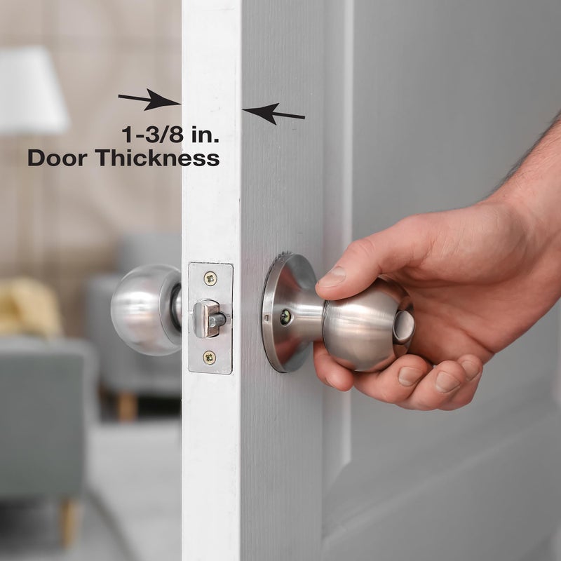 Prime-Line U 9585 Stainless Steel Lock and Door Reinforcement Plate for 1-3/8 In. Thick Doors, Stainless Steel Finish (Single Pack) - Image 3