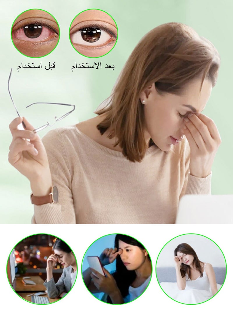 Syarme Eye Nebulizer Facial Steamer, Nano Face Mister Rechargeable Moisturizing Eye Sprayer Water Replenishment Facial Beauty Instrument for Face Moisturizing Eye Fatigue Relief - Image 3