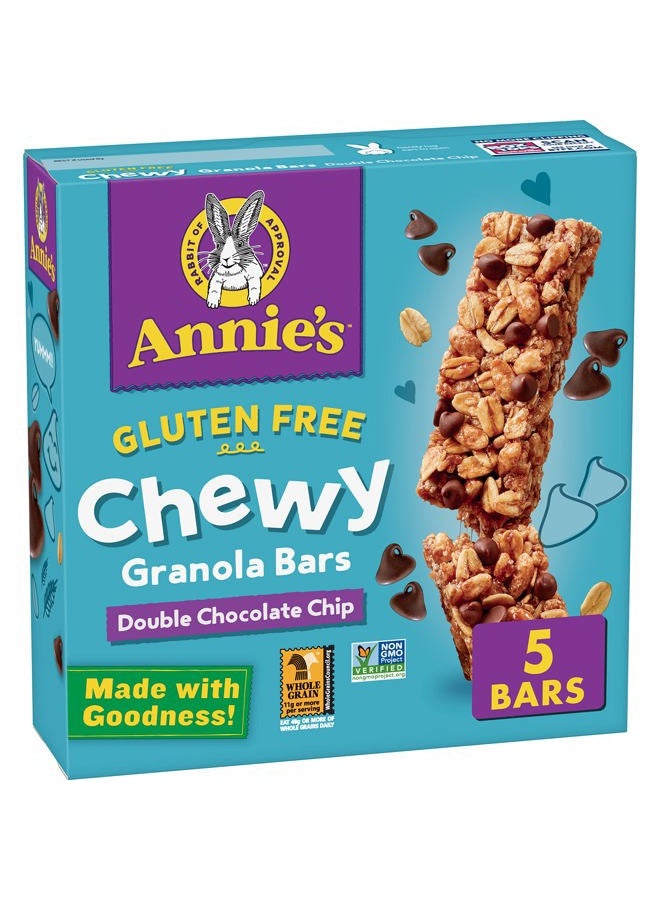 Annies Gluten Free Chewy Granola Bars, Double Chocolate Chip, 5 Bars, 4.9 oz  - Image 1