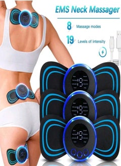 Generic LCD Display EMS Neck Massage Electric Massager Cervical Neck Back Patch 8 Mode Pulse Muscle Stimulator  - Image 1
