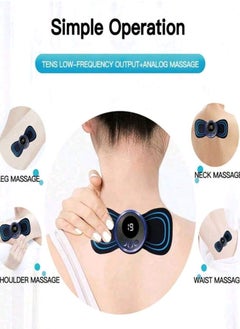 Generic LCD Display EMS Neck Massage Electric Massager Cervical Neck Back Patch 8 Mode Pulse Muscle Stimulator  - Image 2