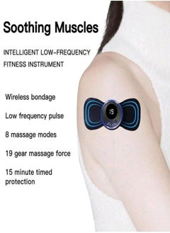 Generic LCD Display EMS Neck Massage Electric Massager Cervical Neck Back Patch 8 Mode Pulse Muscle Stimulator  - Image 3