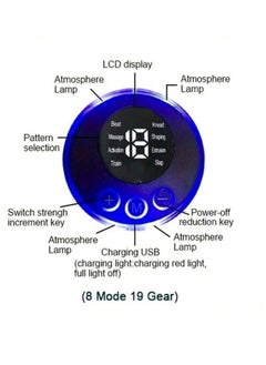 Generic LCD Display EMS Neck Massage Electric Massager Cervical Neck Back Patch 8 Mode Pulse Muscle Stimulator  - Image 4