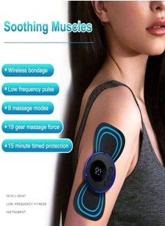 Generic LCD Display EMS Neck Massage Electric Massager Cervical Neck Back Patch 8 Mode Pulse Muscle Stimulator  - Image 5