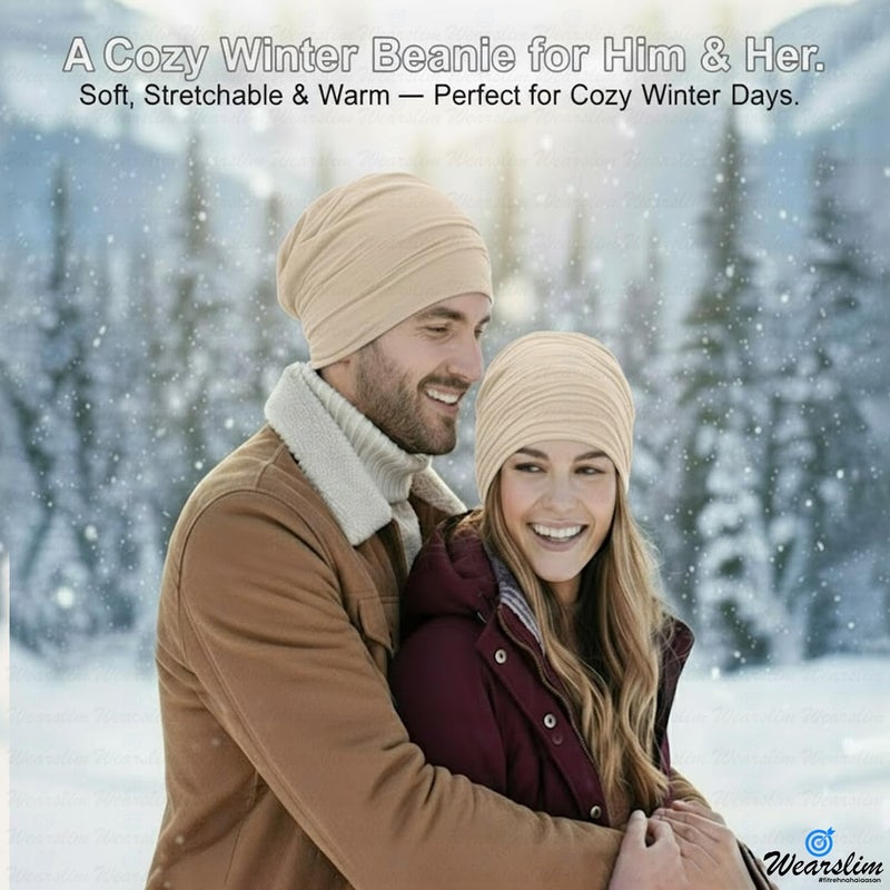 Wearslim قبعات صوف دافئة ®، قبعة رأس مع دافئ للرقبة مجموعة قبعات شتوية وشالات للرجال والنساء - Image 5