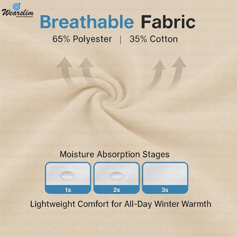 Wearslim قبعات صوف دافئة ®، قبعة رأس مع دافئ للرقبة مجموعة قبعات شتوية وشالات للرجال والنساء - Image 2