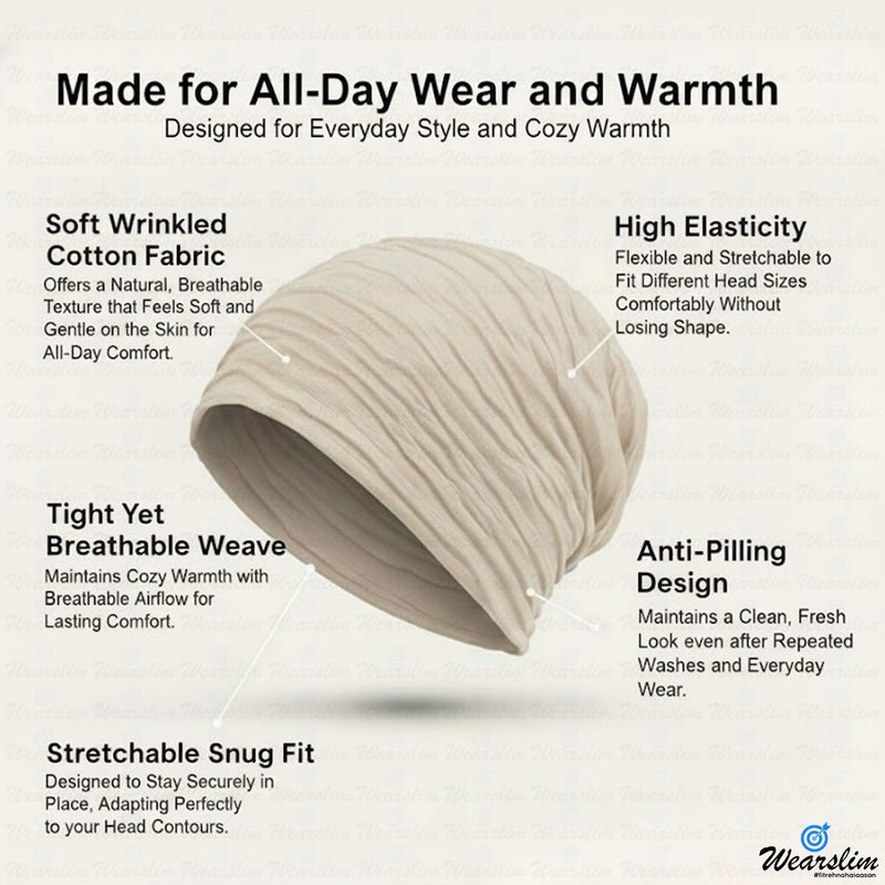 Wearslim قبعات صوف دافئة ®، قبعة رأس مع دافئ للرقبة مجموعة قبعات شتوية وشالات للرجال والنساء - Image 4