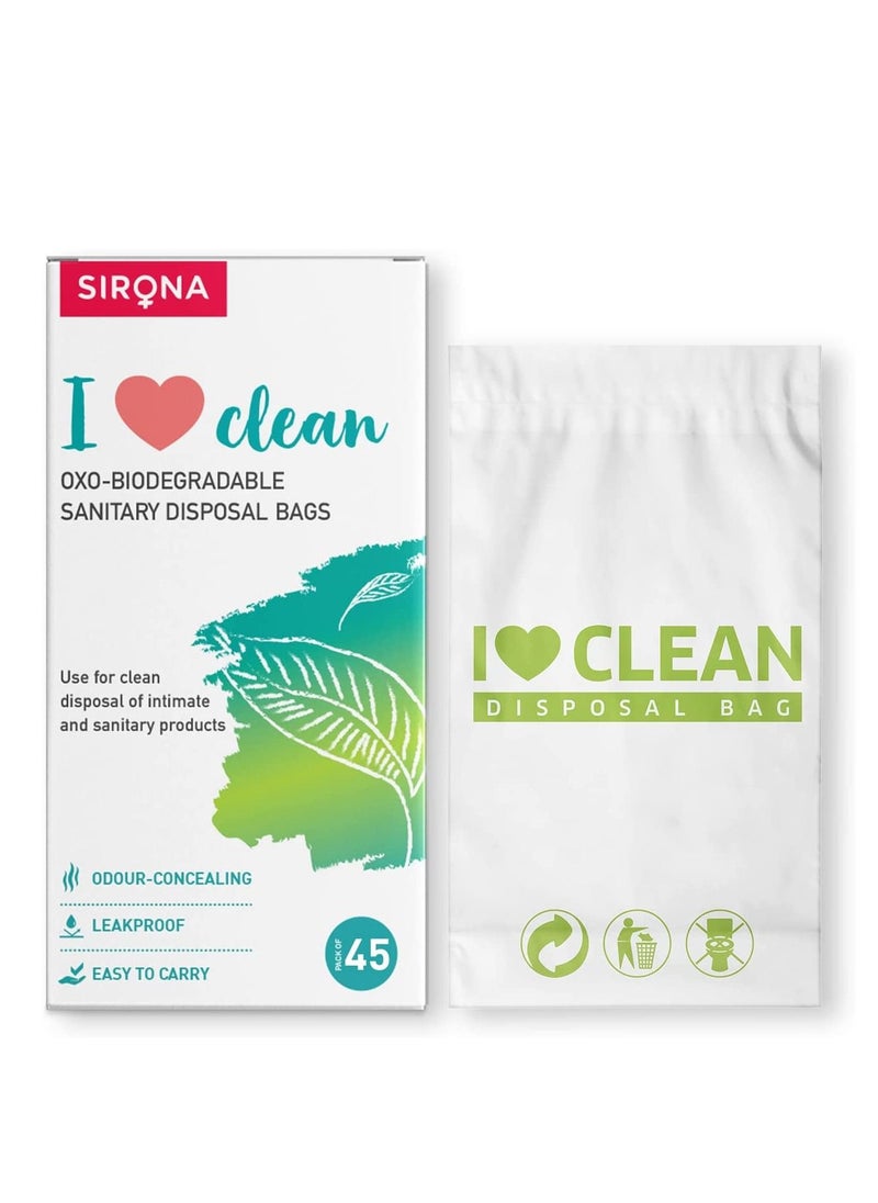 Sirona Sirona Sanitary Disposable Bags - Bags for Discreet Disposal of Tampons, Condoms, Diaper, Sanitary Pads, Panty Liner and Personal Hygiene Waste (90 Bags)  - Image 2