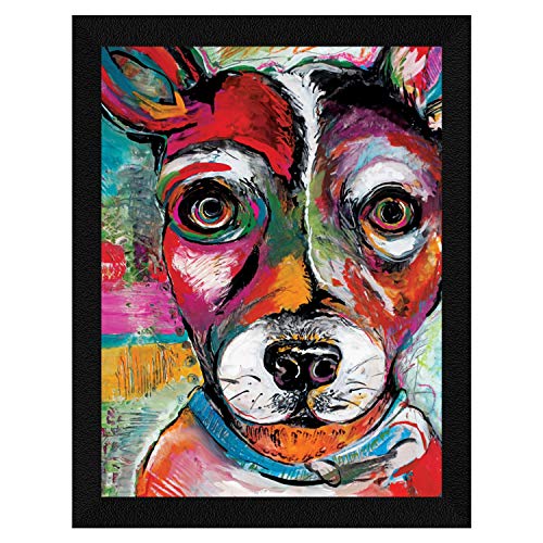 ArtX Paper Dog Face Wall Art, Multicolor, Animal, 10.0 X 13.0 inches, Set of 1 - Image 1