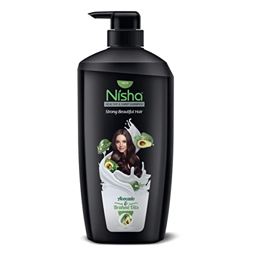 Nisha Avocado & Brahmi Shampoo For Strong and Shiny Hair, 650 ML - Image 1