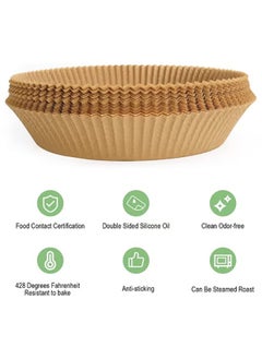 Generic Air fryer paper 100 pieces healthy and nonstick  - Image 4