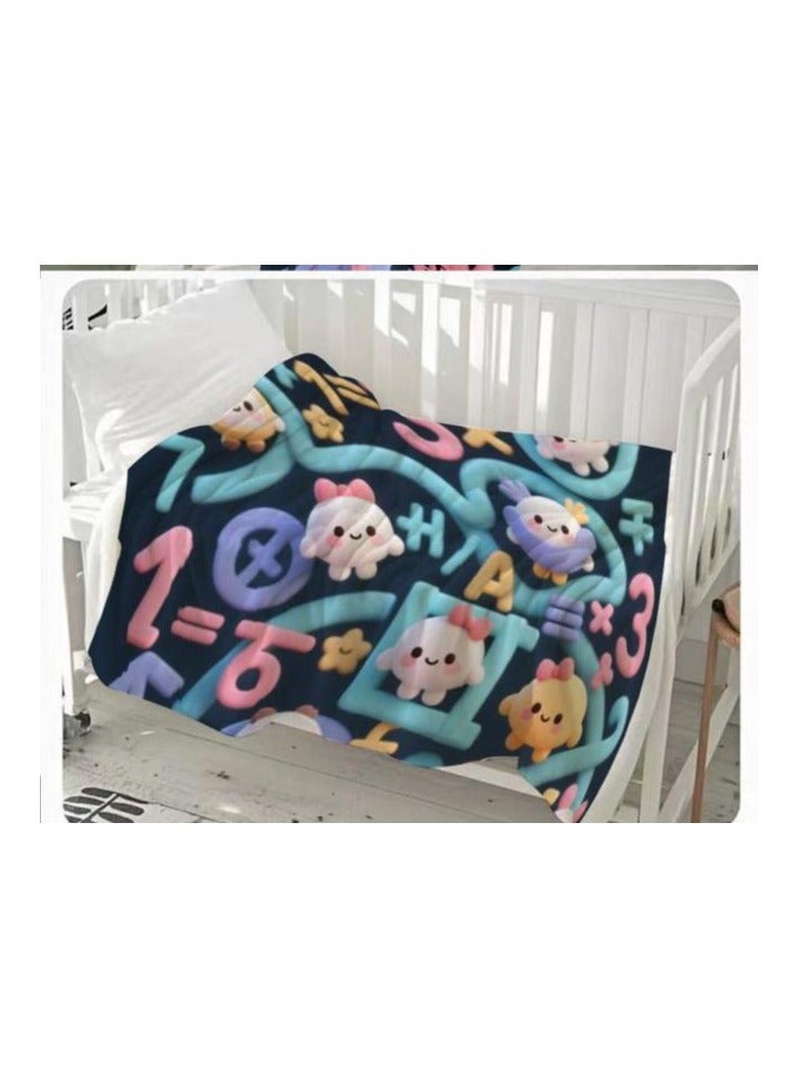 general Children's or student cartoon flannel thin blanket (warm and comfortable, suitable for sleep, games) 100cm*150cm - 438 - Image 3