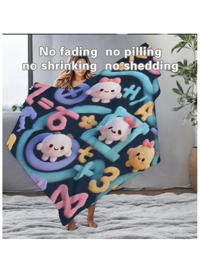 general Children's or student cartoon flannel thin blanket (warm and comfortable, suitable for sleep, games) 100cm*150cm - 438 - Image 5