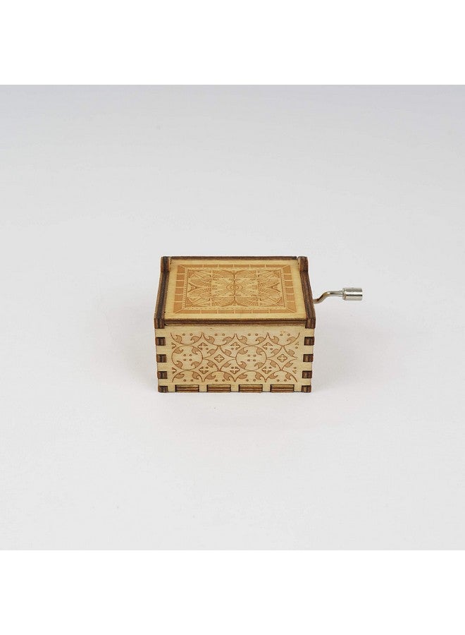 EITHEO Wooden Uniq Carved Hand Crank Happy-Birthday-Cake Theme Music Box - Image 4