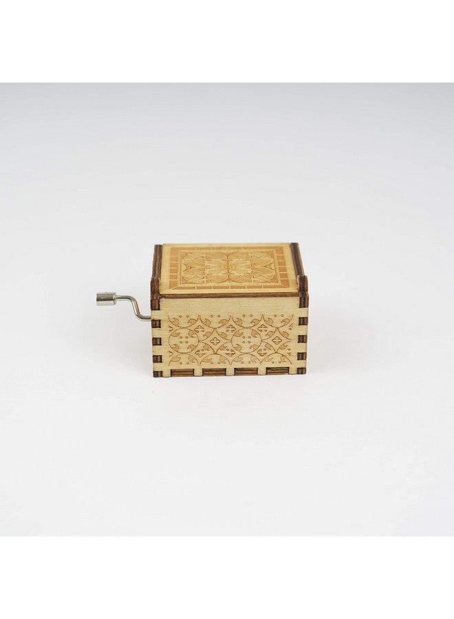 EITHEO Wooden Uniq Carved Hand Crank Happy-Birthday-Cake Theme Music Box - Image 5