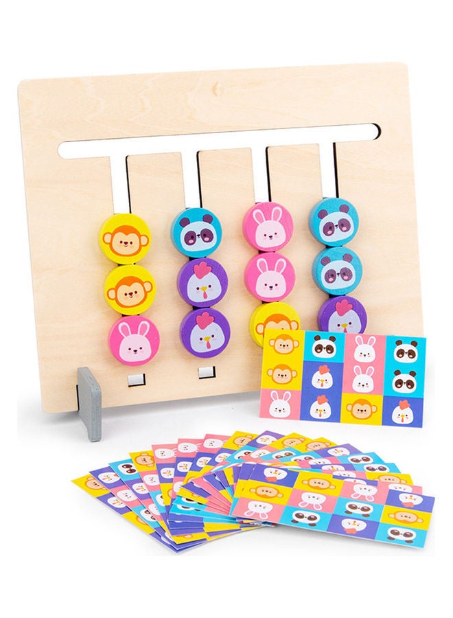 NIBEMINENT Double-Sided Wooden Puzzle Toy - Image 1