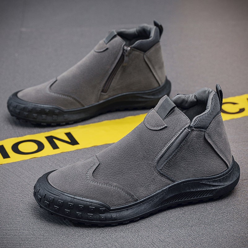Labor Protection Shoes Men'S Summer Style One-Legged Construction Site Wear-Resistant Men'S Non-Slip Waterproof Casual Work Shoes - Image 1