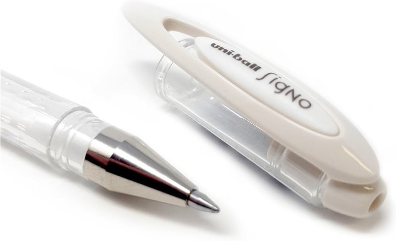 Uniball قلم حبر جل يوني-بال UM-120AC Signo 0.7 مم، أبيض ملائكي - Image 2