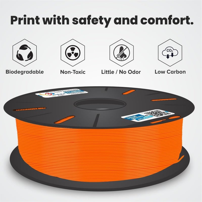 3idea PETG 3D Filament 1.75mm (Orange, 1kg) - Image 2