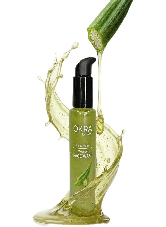 Alara Okra (Ladyfinger) Gel Face Wash, Natural Radiance Routine Care Face Wash For Soothes, Refreshing & Glowing Skin | Gentle Daily Cleanser Perfect For Men & Women, Suitable on All Types of Dry & Oily Skin ladyfinger facewash for men and women 100ml - Image 2